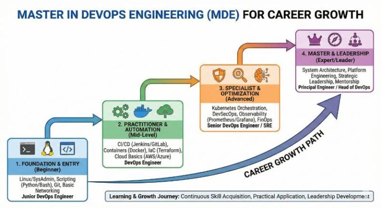 Master in DevOps Engineering (MDE) for Career Growth - QuantumOps School